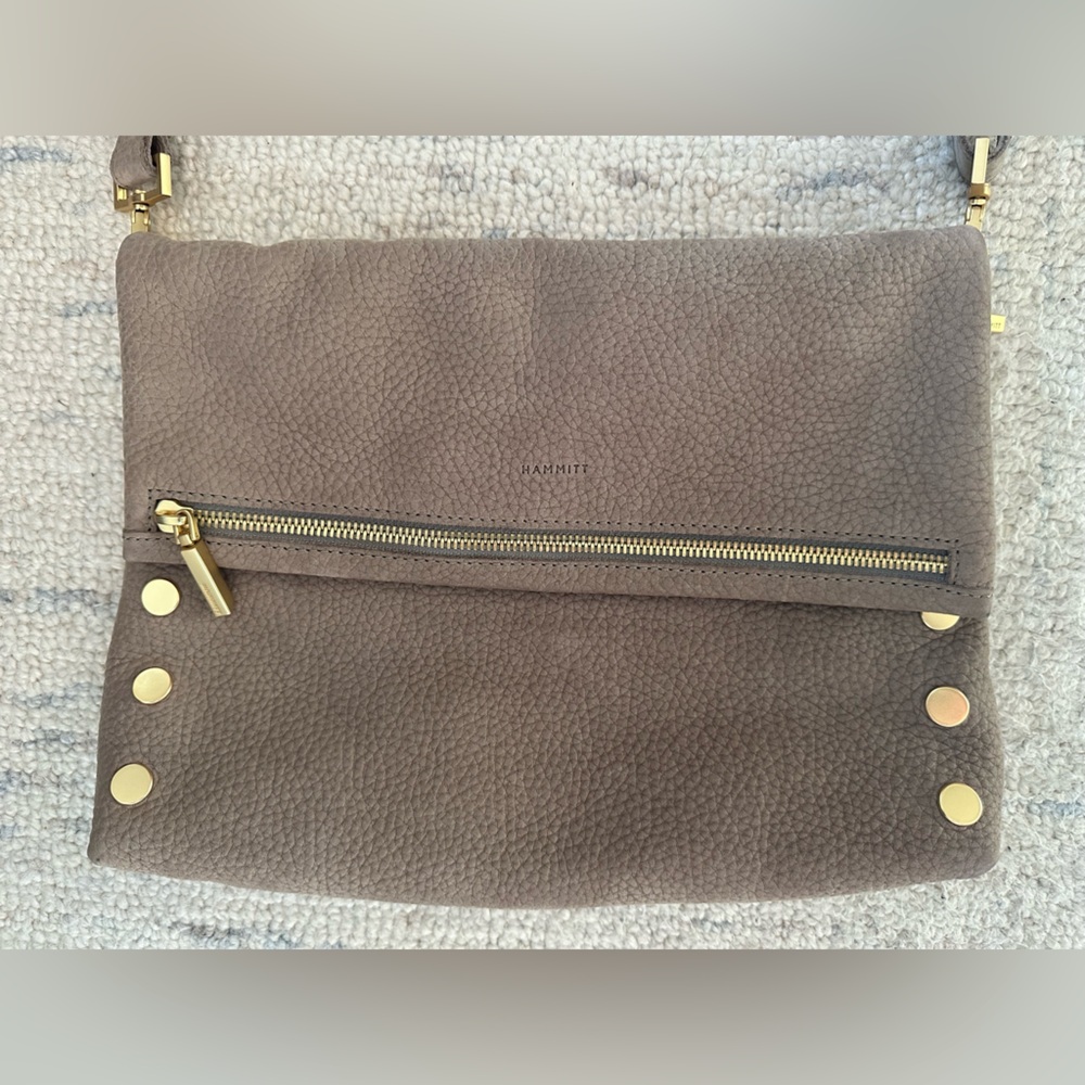 Hammitt VIP purse in grey/neutral and brushed gold, NWOT - Picture 2 of 5